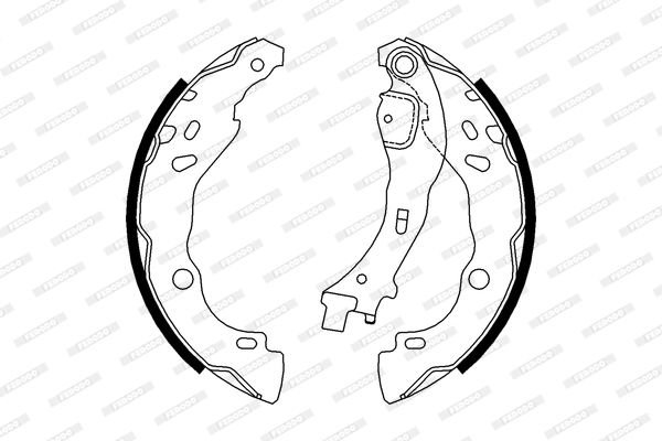 Citroen C2 2003-2017 Arası 1.1, 1.4, 1.6 Ferodo Marka Pabuçlu Balata