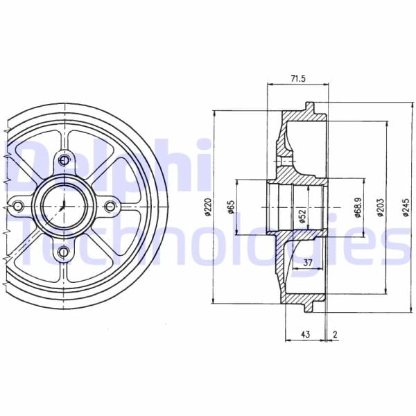 Citroen C3 2002-2006 Arası 1.1 i, 1.4 HDi, 1.6 16V Delphi Marka Kampana