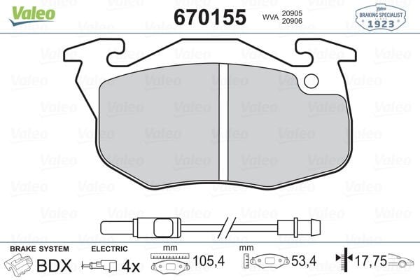 Citroen Ax 1986-1998 Arası 14, 14 D Valeo Marka Ön Balata