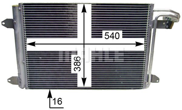 Volkswagen Caddy 2004-2015 Arası 1.9 TDI 4motion Behr Marka Klima Radyatörü