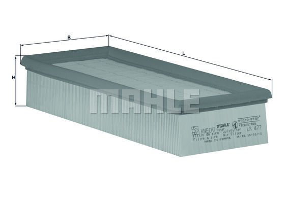 Renault Safrane 1996-2000 Arası 2.2 dT Mahle Marka Hava Filtresi