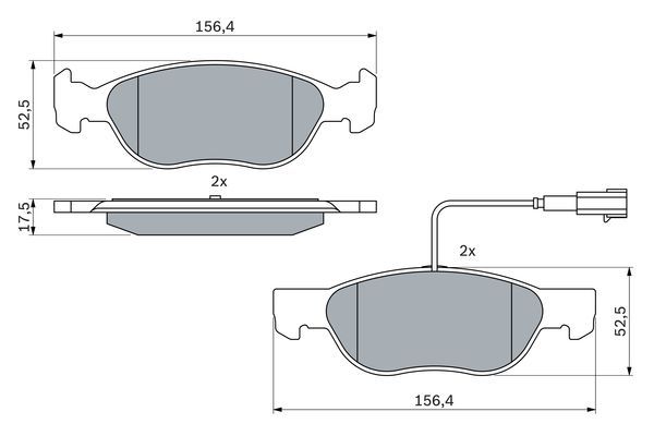 Fiat Brava 1995-2003 Arası 1.6 16V Bosch Marka Ön Balata