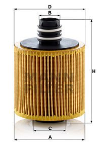 Fiat Idea 2003-2007 Arası 1.6 D Multijet Mann Marka Yağ Filtresi