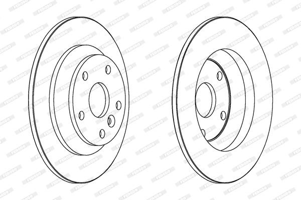 Ford Mondeo 2007-2015 Arası 2.0 TDCi, 2.0 LPG Ferodo Marka Arka Fren Diski