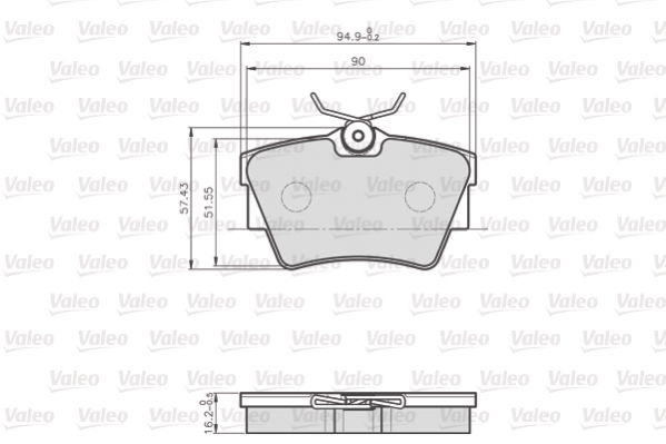 Opel Vivaro 2001-2005 Arası 1.9 Di, 2.5 DTi, 1.9 DI Valeo Marka Arka Balata