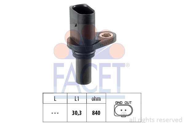 Volkswagen Golf 1997-2008 Arası 1.6, 1.9 TDI Facet Marka Eksantrik Devir Sensörü
