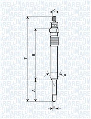 Fiat Ulysse 1994-2002 Arası 2.0 JTD 16V Magneti Marelli Marka Kızdırma Bujisi