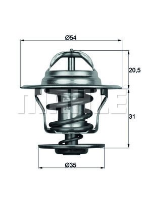 Volkswagen Polo 1981-1994 Arası 1.4 D, 1.0 Cat, 1.3 D, 1.3 Cat Mahle Marka Termostat