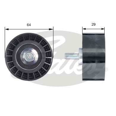 Chevrolet Nubira 2005-2011 Arası 1.4 Gates Marka Vantilatör Kayış Gergi Rulmanı