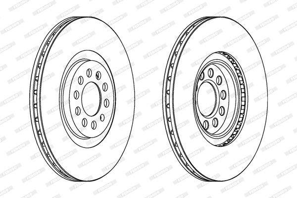 Volkswagen Golf 1997-2008 Arası 2.8 VR6 4motion Ferodo Marka Ön Fren Diski