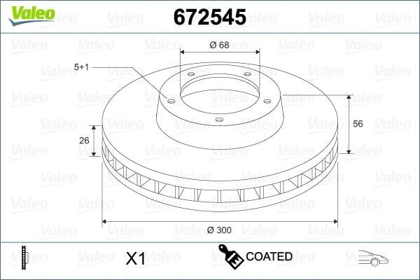 Ford Galaxy 1995-2006 Arası 1.9 TDI Valeo Marka Ön Fren Diski