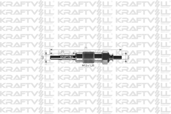 Fiat Brava 1995-2003 Arası 1.9 TD 100 S, 1.9 TD 75 S Kraftvoll Marka Kızdırma Bujisi