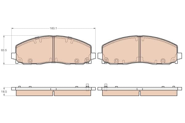 Volkswagen Routan 2008-2013 Arası 3.6 TRW Marka Ön Balata