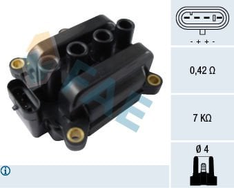 Dacia Sandero 2008-2012 Arası 1.2 16V LPG FAE Marka Ateşleme Bobini