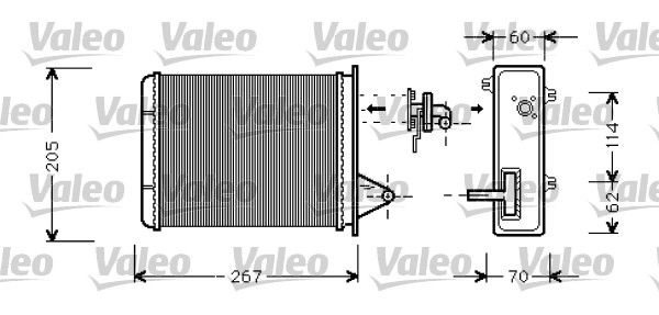 Fiat Palio 1996-2000 Arası 1.2, 1.7 TD, 1.6 16V Valeo Marka Kalorifer Radyatörü