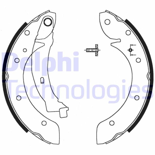 Citroen Berlingo 1996-2011 Arası 1.4 i Delphi Marka Pabuçlu Balata