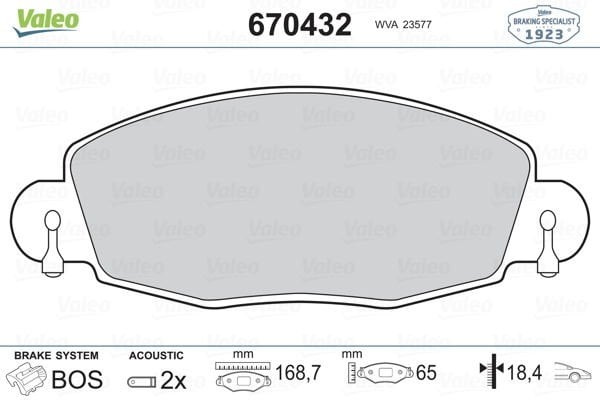 Ford Transit 2000-2006 Arası 2.4 DI RWD, 2.4 DI, 2.0 DI Valeo Marka Ön Balata
