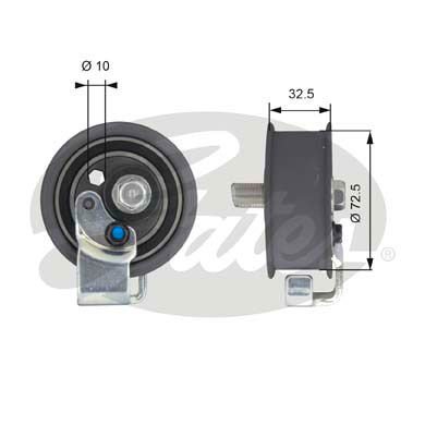 Audi A4 1994-2002 Arası 1.8 quattro, 1.8 T, 1.8 Gates Marka Vantilatör Kayış Gergi Rulmanı