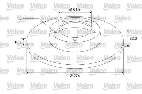 Renault Laguna 2001-2007 Arası 1.8 16V Valeo Marka Arka Fren Diski