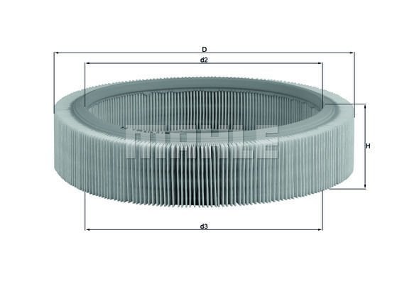 Renault 11 1983-1995 Arası 1.7 Mahle Marka Hava Filtresi