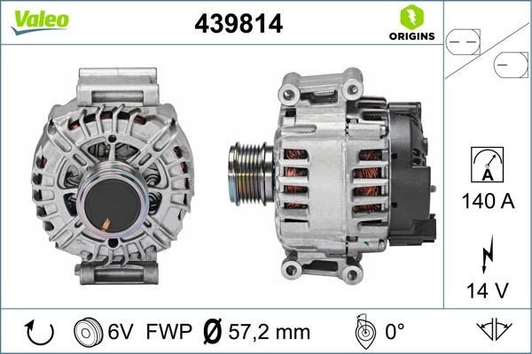 Volkswagen Scirocco 2008-2017 Arası 2.0 R Valeo Marka Alternatör