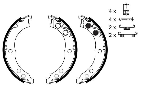 Fiat Ducato 1994-2005 Arası 2.8 JTD Bosch Marka Pabuçlu Balata