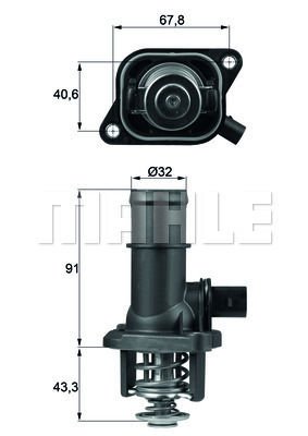 Volkswagen Polo 1995-2009 Arası 100 1.6, 1.6 Mahle Marka Termostat