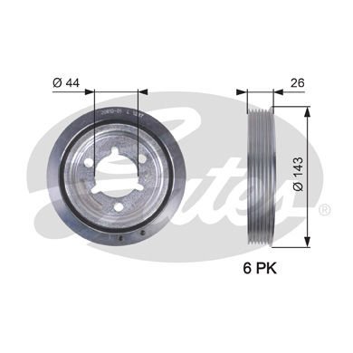 Citroen C3 2002-2006 Arası 1.6 16V Gates Marka Krank Kasnağı