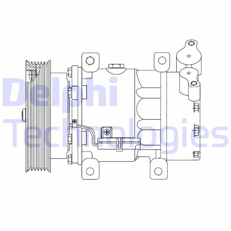 Renault Clio 2005-2014 Arası 1.5 dCi Delphi Marka Klima Kompresörü