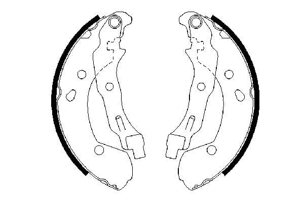 Renault Clio 2005-2014 Arası 1.2 16V Bosch Marka Pabuçlu Balata