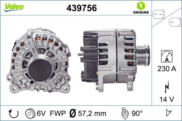 Audi A7 2010-2018 Arası 3.0 TDI, 3.0 TDI quattro Valeo Marka Alternatör