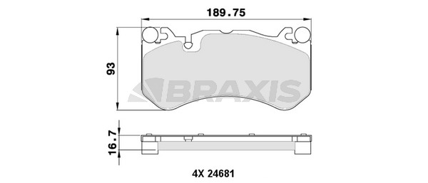 Audi A6 2004-2011 Arası RS6 quattro Braxis Marka Ön Balata