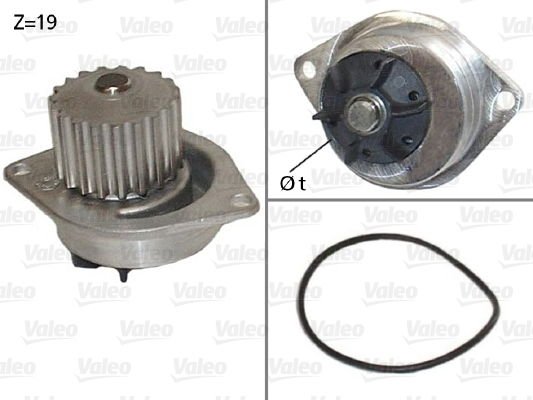 Peugeot 206 1998-2012 Arası 1.6 16V Valeo Marka Devirdaim Su Pompası