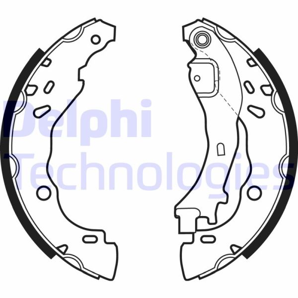 Citroen C3 2002-2007 Arası 1.6 Delphi Marka Pabuçlu Balata