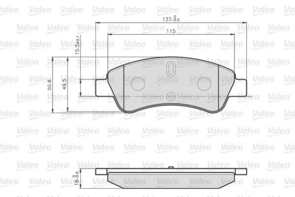 Citroen Berlingo 1996-2011 Arası 1.1 i Valeo Marka Ön Balata