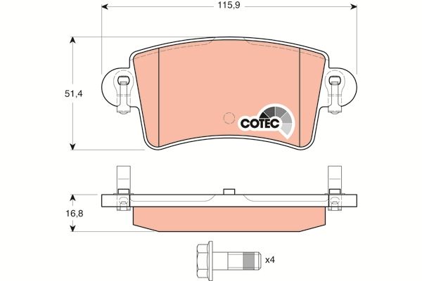 Opel Movano 1998-2003 Arası 2.8 DTI, 2.5 D TRW Marka Arka Balata