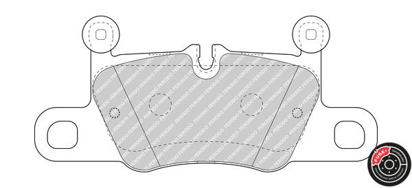 Porsche 911 2011-2016 Arası 3.4 Carrera, 3.8 Carrera S, 3.8 Carrera 4S, 3.8 Carrera 4S / 4 GTS, 3.8 Carrera S / GTS Ferodo Marka Arka Balata