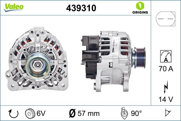 Volkswagen Caddy 1995-2004 Arası 1.9 SDI Valeo Marka Alternatör