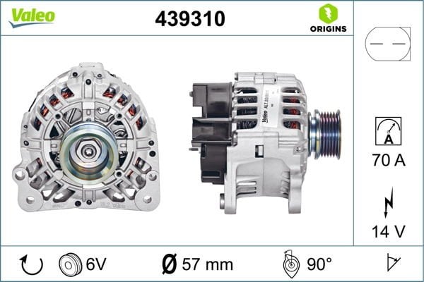 Volkswagen Caddy 1995-2004 Arası 1.9 SDI Valeo Marka Alternatör