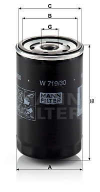 Audi 200 1983-1991 Arası 2.2 20V Turbo quattro Mann Marka Yağ Filtresi