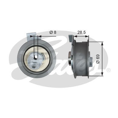 Audi A4 1994-2009 Arası 1.8 T, 1.8 T quattro, 2.0 Gates Marka Vantilatör Kayış Gergi Rulmanı