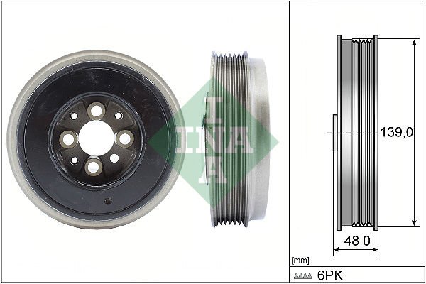 Volkswagen Polo 1997-2001 Arası 1.9 TDI INA Marka Krank Kasnağı