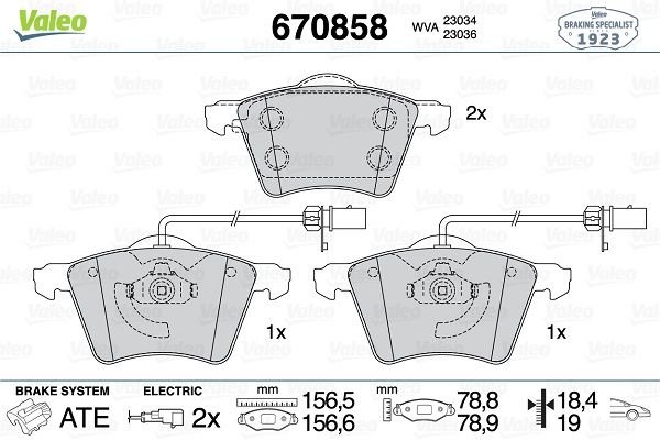 Volkswagen Transporter 1990-2004 Arası 2.5 Syncro Valeo Marka Ön Balata Fişli