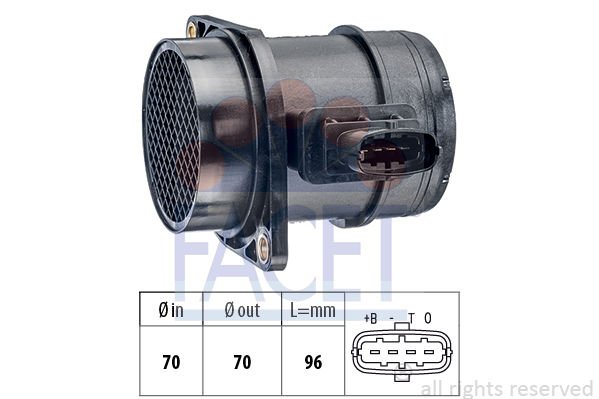 Fiat Punto 2005-2009 Arası 1.3 D Multijet Facet Marka Hava Debimetresi