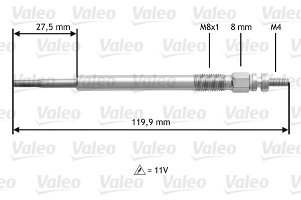 Peugeot 206 1998-2012 Arası 1.4 HDi eco 70, 1.4 HDi Valeo Marka Kızdırma Bujisi