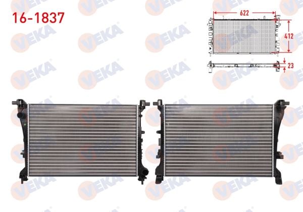 Egea 1.3 Su Radyatörü Veka 16-1837