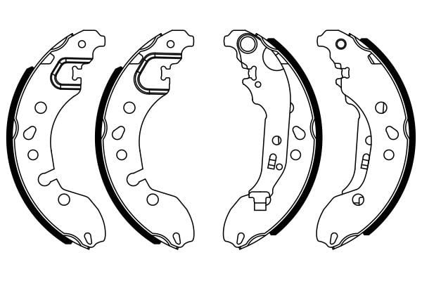Renault Twingo 2007-2011 Arası 1.2 Bosch Marka Pabuçlu Balata