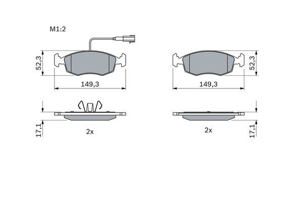 Fiat Punto Evo 2008-2012 Arası 1.4 Bosch Marka Ön Balata