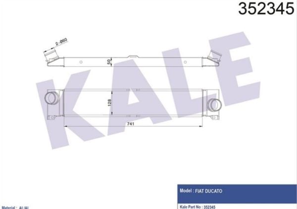 Ducato III 2.3 mjt Turbo Radyatörü Kale