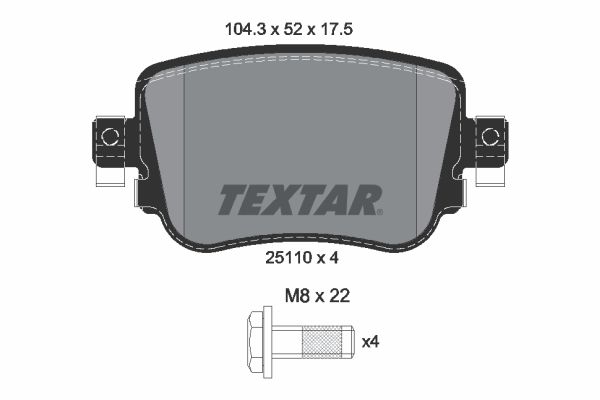 Seat Leon 2012-2016 Arası 2.0 TDI Textar Marka Arka Balata